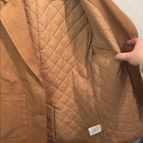 Stussy Women's Cotton Tan Blazer Jacket size S - Picture 9 of 11